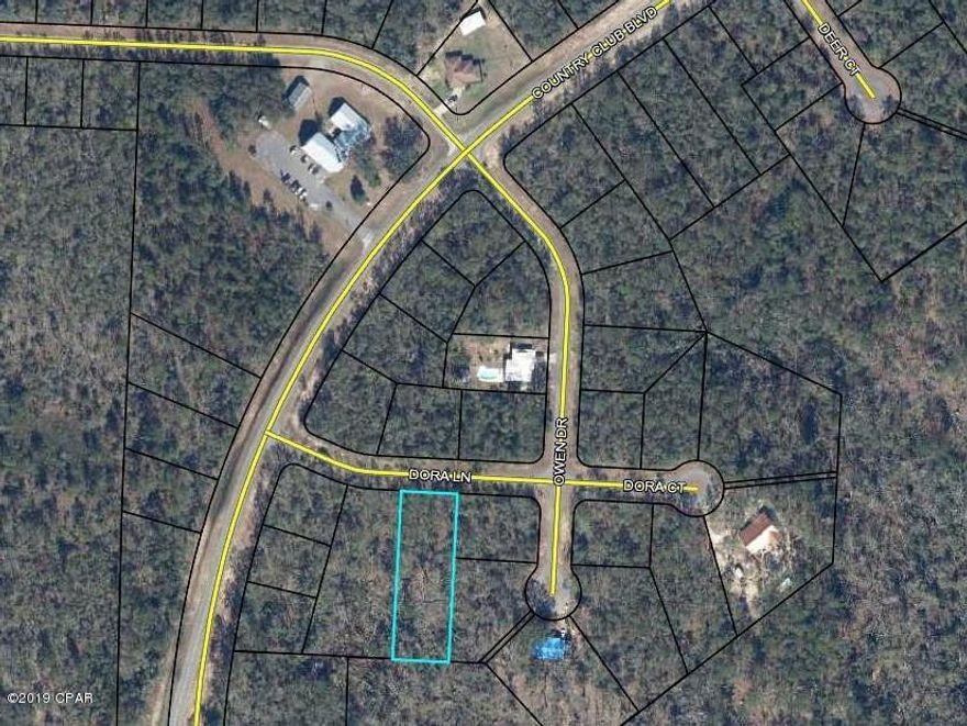 This lot is just off Country Club Blvd in area of homes, church, and the golf course. 

Pretty building lot, needs clearing, so you could save the trees you would keep.

There is a civic center and library, lakes to swim, boat launch for fishing. This is a very desirable lot and location. Apprx 40 miles to beaches. Buyer would pay Title Policy, State Doc Stamps on Deed and Search Fee.