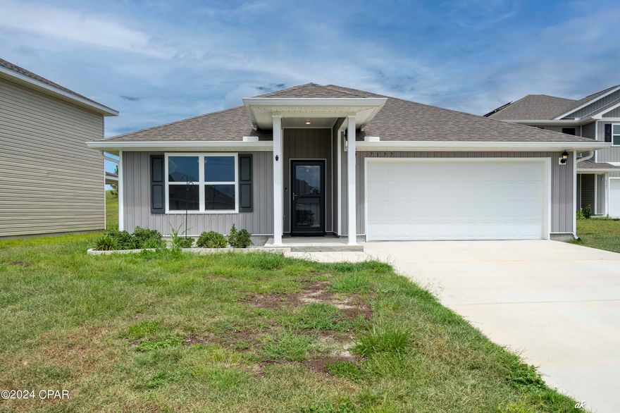 Make this house your home at Barrett's Park (Phase II) just north of Panama City.  4 bedrooms and 2 baths with open living, dining and kitchen. Split bedroom floor plan in this DR Horton home built in 2022.  Pets are welcome with fee. Lots of space at a great price!