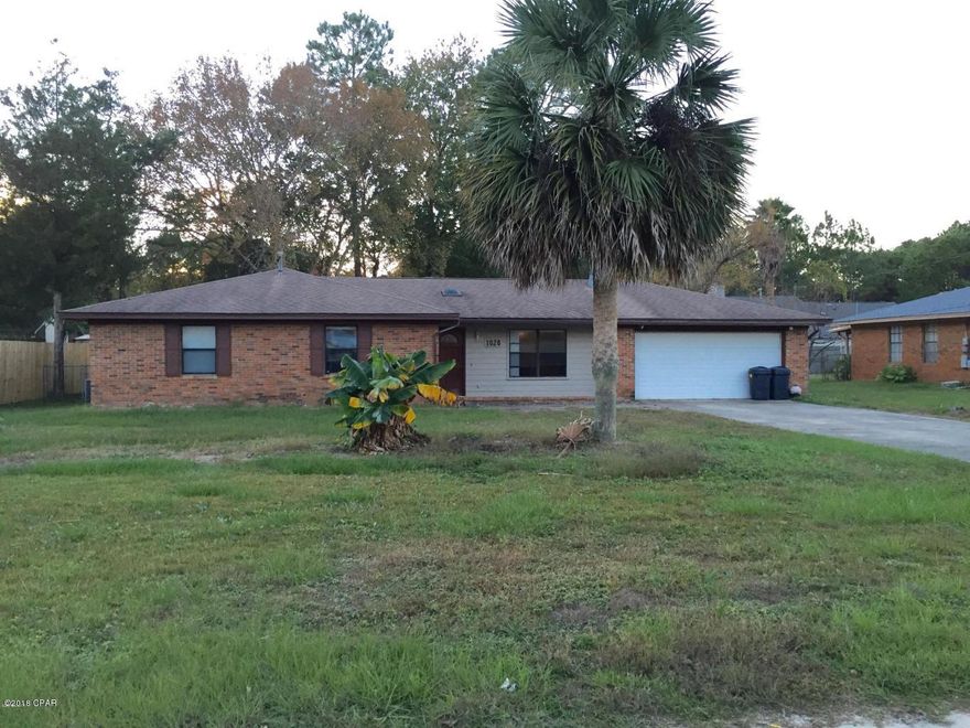 Great home close to Tyndall AFB. This all brick home offers spacious rooms, a very livable floor plan, separate dining room, sunken living room, wood burning fire place and eat in kitchen. Bathrooms have ceramic tile floors and tub surrounds. Skylights in foyer and hall bath bring in natural light. All bedrooms are good sized and large master bedroom has walk in closet and bath. Florida room looks out to large fenced in back yard. The over sized laundry room provides additional storage area. Call to see this great home today!