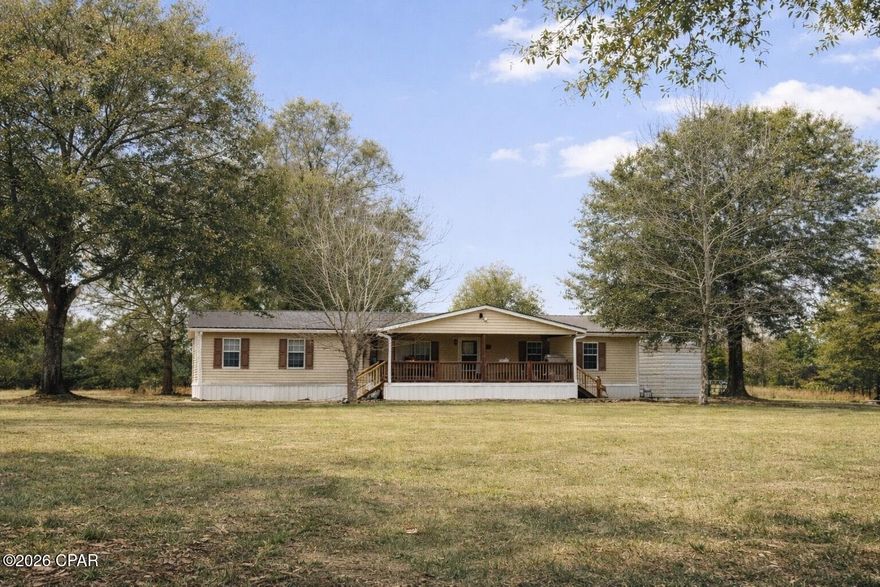 Situated on 2 peaceful acres, this single-wide manufactured home offers country living with thoughtful updates already completed. A brand-new HVAC system (2025) provides comfort and efficiency, while the well features a new tank and points installed 2/2026, giving added peace of mind for the next owner. The home features a split floor plan for added privacy and a spacious kitchen with abundant prep space, perfect for everyday living or entertaining. Enjoy quiet mornings or relaxing evenings from the covered front porch, ideal for taking in the surrounding property. Outside, a pole barn provides excellent storage, workspace, or room for hobbies and equipment, making this property as functional as it is inviting. If you're looking for space and the flexibility of country living, this property is ready to welcome you home.