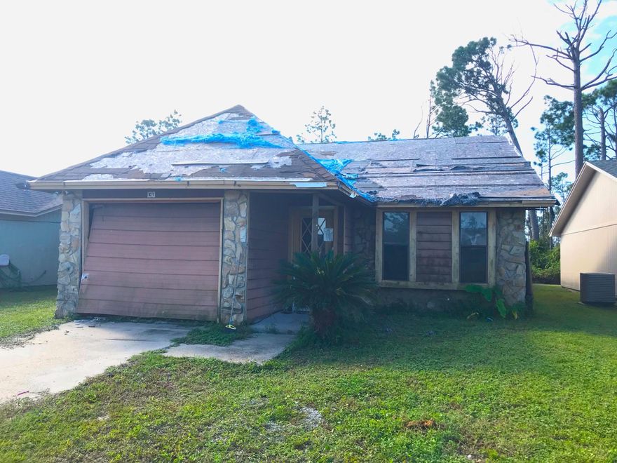 AWESOME fix & flip or investment opportunity with this 2 Bedroom / 2 Bath home in the Callaway Forest neighborhood of Panama City! This home is 1,172 sqft. (heated) and 1,428 sqft. (total). It has stone siding, a fenced backyard and a spacious floorpan. Obviously this home was damaged in Hurricane Michael and will require repairs - roof, drywall, flooring, etc. - it will need some work. But at this price this property is a STEAL and a quick flip - and it will DEFINITELY NOT LAST LONG - So act quickly! --- CASH BUYERS ONLY ---