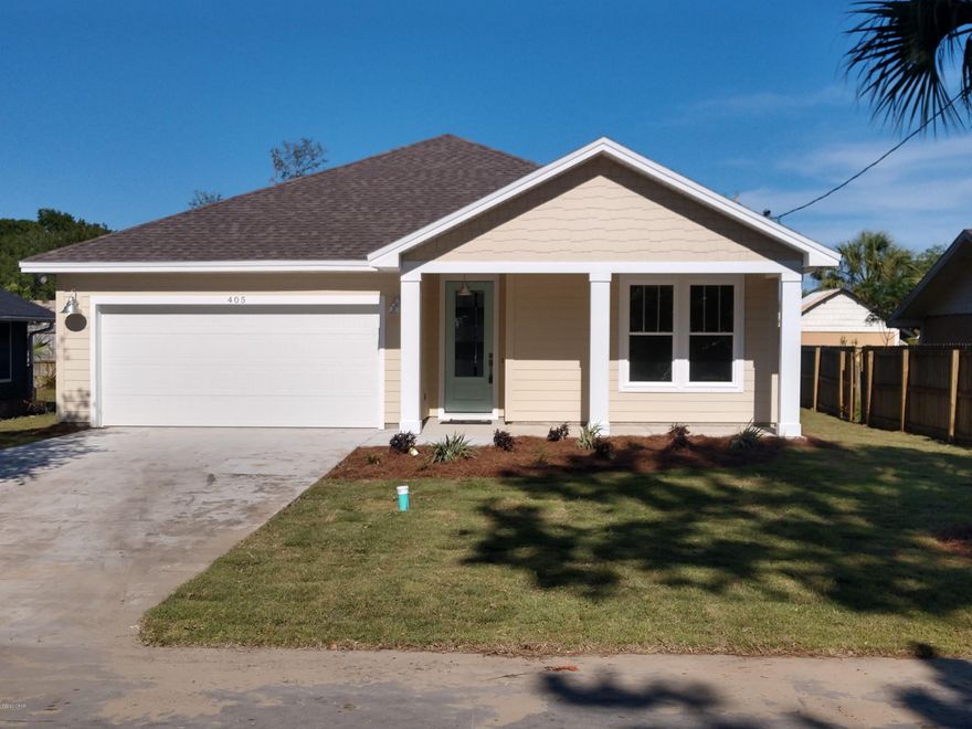 New construction just completed, 4 blocks from the beach and NO HOA!  2x6 walls(extra strength and insulation )  9' ceilings thru out  with 3 tray ceilings,  &  8' doors.  Cover patio plus sun patio in privacy fenced back yard, irrigation system with separate meter.  Double garage, with pull down stairs and attic storage.  Open Sands is great and quiet beachside community.

Agent related to Builder.