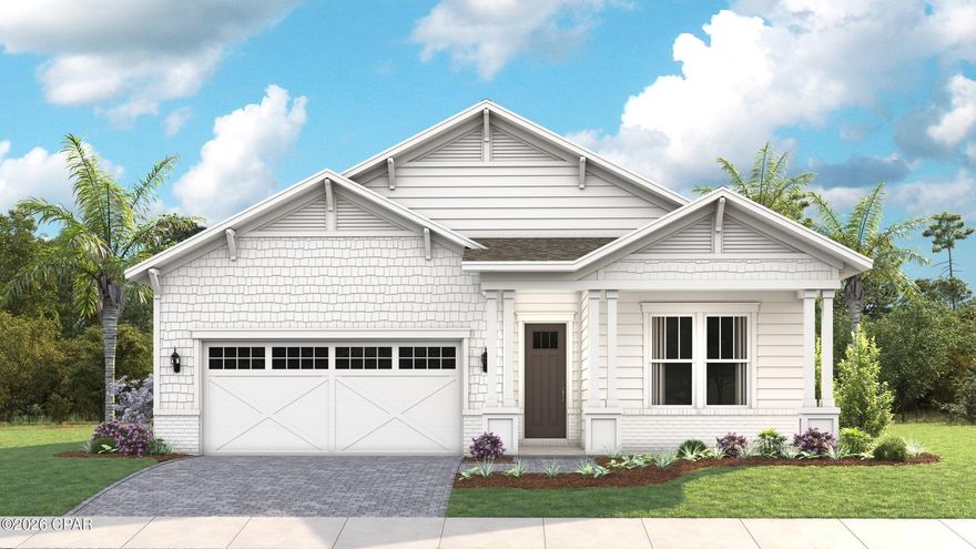 The Madison Model offers a 4-bedroom, 4-bath layout with open living spaces ideal for everyday comfort and entertaining. Located in Salt Grass at Ward Creek in the growing corridor of Panama City Beach, this home is minutes from the white sand beaches of 30A, Pier Park, Topgolf, and expanding dining and shopping. The area continues to grow with the upcoming TMH/FSU Medical Campus, future West Bay retail center, and a Publix expected Spring 2026. Planned community amenities include a resort-style pool, cabana, and pickleball courts for relaxed coastal living.Lawncare included in HOA. STOCK PHOTOS, PRICES SUBJECT TO CHANGE. Photos of a decorated model home are for reference only. Actual home may differ from photos.