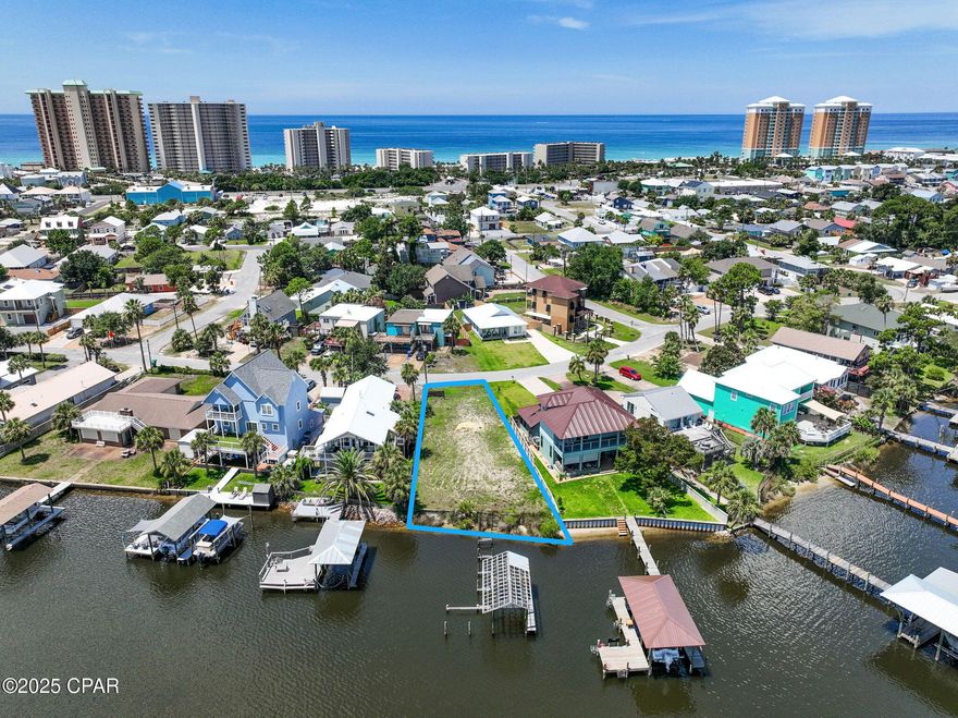 Waterfront!! Build your dream home on this exceptional 60-foot waterfront lot located directly on Grand Lagoon in Panama City Beach. With direct access to the Gulf and breathtaking lagoon views, this is an ideal spot to launch your boat, unwind by the water, and live the coastal lifestyle.
Opportunities like this are rare—vacant waterfront lots in this area are nearly gone. Whether you're looking for a primary residence or a relaxing second home, this property offers the perfect blend of tranquility and convenience.
Enjoy being just minutes from the beach, St. Andrews State Park, marinas, shopping, dining, and more.