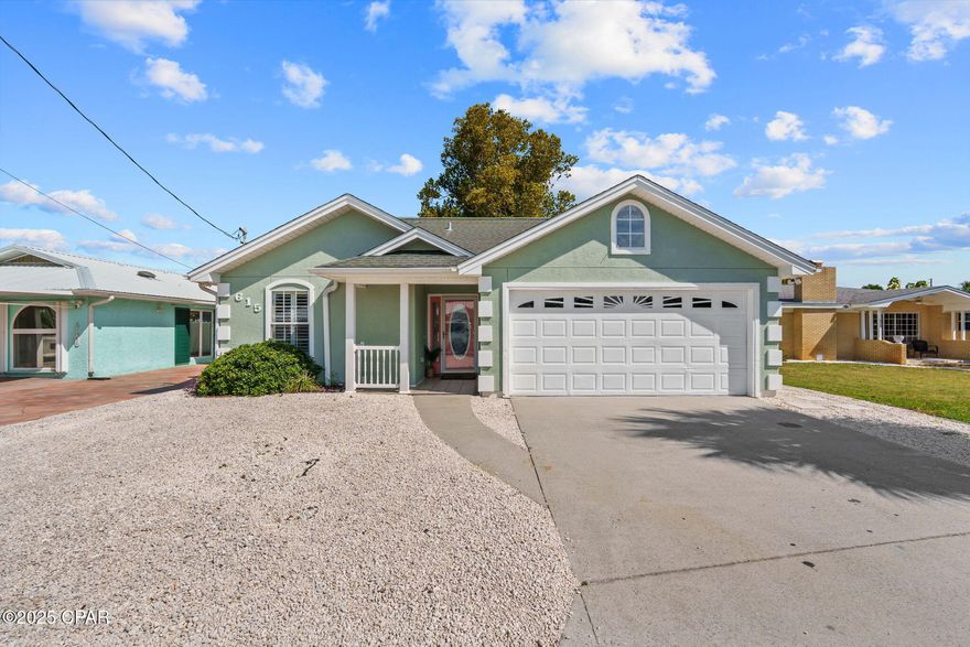 CURRENTLY UNDER CONTRACT, SELLER WILL CONSIDER BACKUP OFFERS White sandy beaches and public access just steps away!! This coastal getaway is located on a cul de sac near restaurants, shopping, beaches, Pier Park and local attractions! Welcome to this stunning 3 bedroom, 2 bath POOL home in Panama City Beach WITH a 2 car garage and NO HOA fees. This MOVE IN READY home features tile flooring throughout, granite countertops, stainless steel appliances, fireplace, new HVAC in 2023 and a maintenance free yard. The master bedroom has a walk in closet and en suite with dual vanities, jetted soaker tub and separate shower. Not feeling the sand? A large covered patio brings you to your backyard oasis where you can relax in your private pool! This home has an outdoor shower to rinse off from your beach days. Schedule your private showing of this gem today!