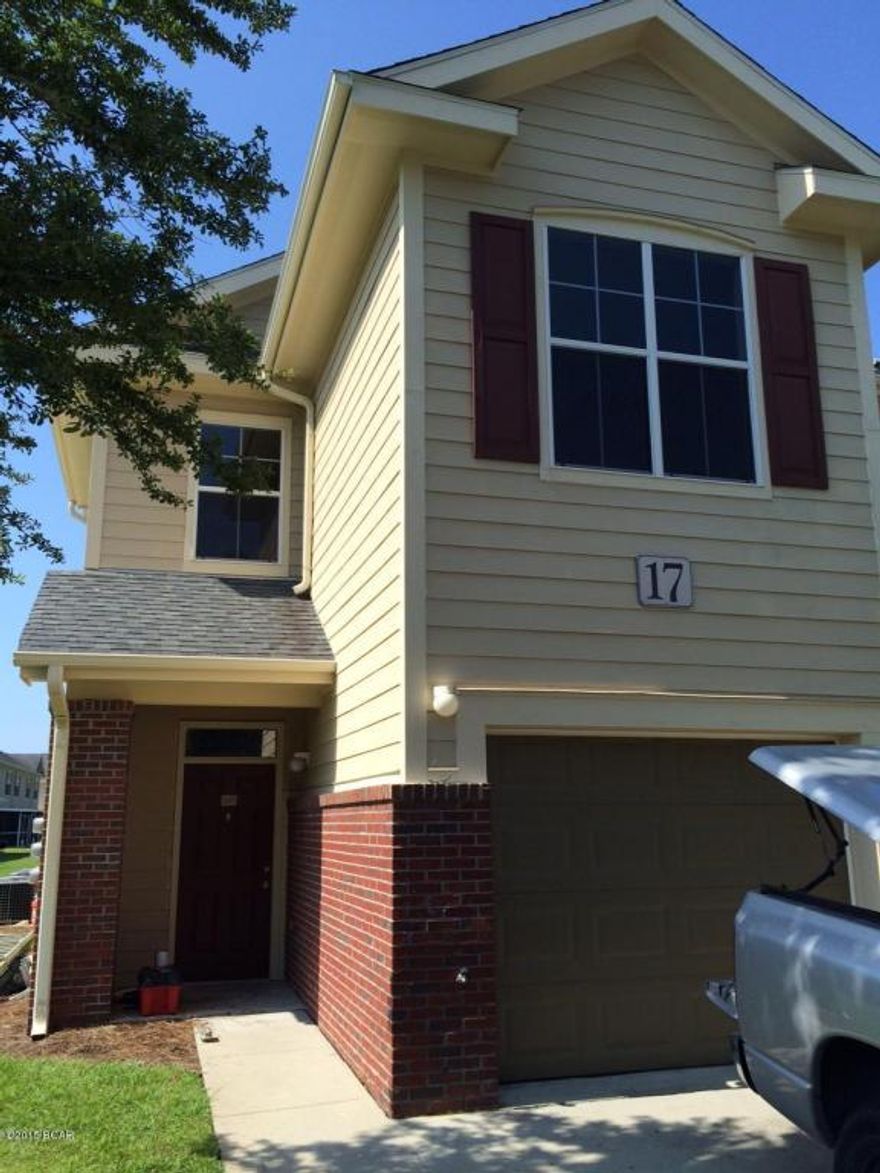 Great location! This is a 3 bedroom, 2.5 bath town home in Baldwin Rowe.  Conveniently located to Lynn Haven, 23rd St corridor and just a short drive to down town Panama City.  This unit has recently been repainted inside and out, and features hard wood floors in the living area, granite counter tops, large master bedroom with walk in closet.