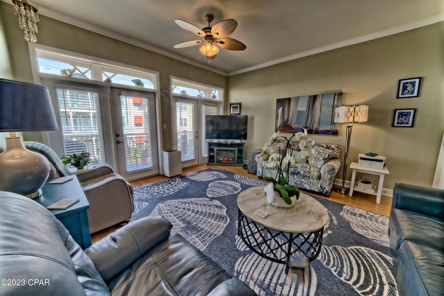 'CURRENTLY UNDER CONTRACT, SELLER WILL CONSIDER BACKUP OFFERS' must be placed at the beginning of the Public Remarks. Gorgeous 2 bedroom 2.5 bath condominium in beautiful Island Reserve Community! Super close to everything you need: dinning, shopping, entertainment, the beach!  This is the place you will want to live with an amazing amount of amenities, resort style living. Lagoon pool, covered Parking garage with drive up to same level. Hardwood flooring in living room, tiled bathroom and entry way, ample storage space, large soaking tub for the bath lover and separate tiled shower. Balcony access from both bedrooms with views of lush landscaping. The split floor plan allows for privacy.  Large Secondary bedroom that could be used as a second master. Walk in closets in both bedrooms.