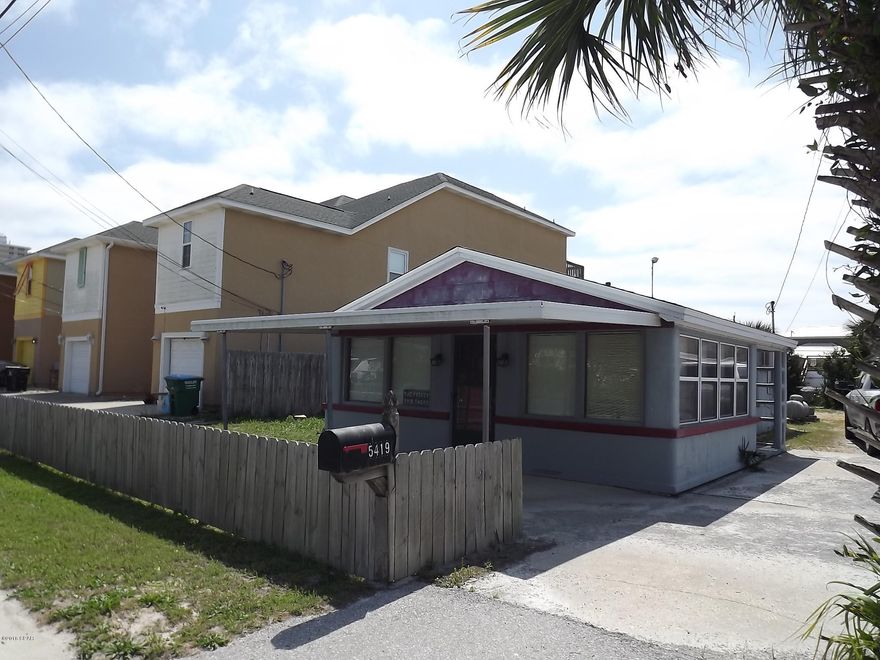 ' THIS HOME IS CURRENTLY UNDER CONTRACT, SELLER IS ACCEPTING BACK-UP OFFERS''.  This is a Great Beach Cottage located less than 50 yards to Beach access #8,  This Older style cottage is cinderblock construction and has stood the test of time.  It has been well cared for and is a Non-Rental,it has only been used by Friends and Family.  It sits on a 50'lot so the possibilities are endless. Located on the East end and convenient to everything including Shopping, Dining, Marinas and St Andrews State Park.  So, make your appointment to see the Nostalgic well cared for Cottage and make it your vacation get away.