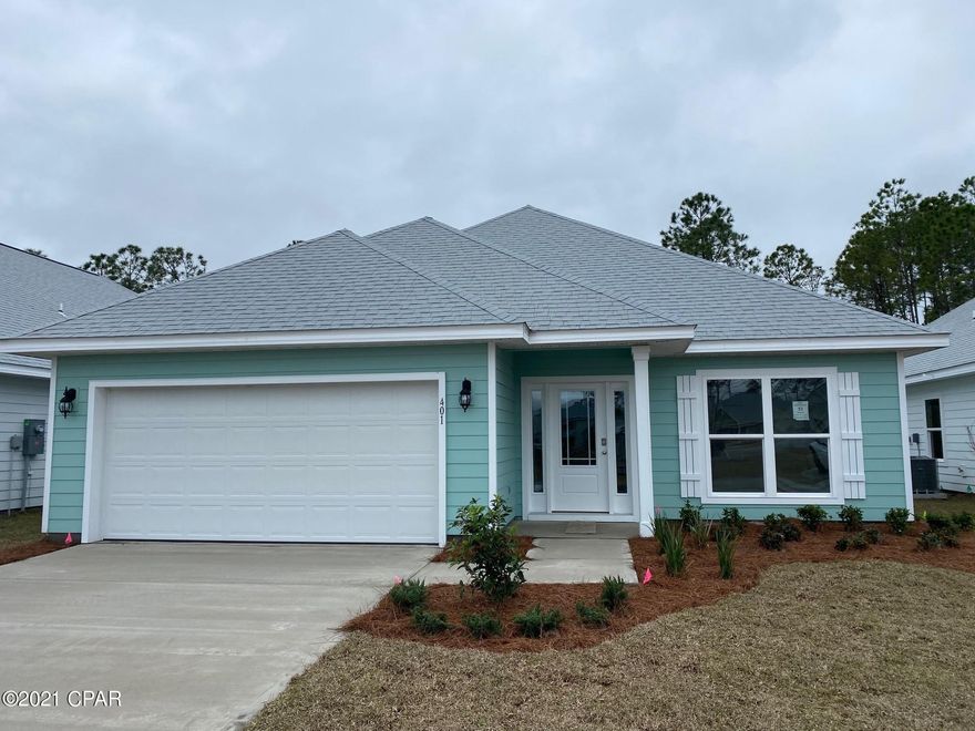 The Bailey is a 3 bed/ 2 bath home with a flex room. This Incredible Home includes orange peel textured walls, LVP Floors through the entire home with carpet in all bedrooms, & elegant 9' ceilings. Also included are granite countertops in kitchen & baths, decorative recessed can lighting. This is a ''Smart Home'', a standard package that includes includes: KwikSet lock, Sky Bell and digital thermostat, all which are integrated with the Qolsys IQ touch panel and an Echo Dot device.

Pictures, photographs, floor plans, elevations, features, colors and sizes are approximate for illustration purposes only and will vary from the homes as built. Home and community information including pricing, included features, terms, availability and amenities are subject to change and prior sale at any time without notice or obligation. For Move-In/Completion Estimates: Ready dates are estimates only. Timing of completion of construction and buyer move-in are subject to contingencies contained in home purchase agreement and governing jurisdictions issuance of a certificate of occupancy, and may change due to forces majeures and other delays or disruptions outside the reasonable control of the Builder