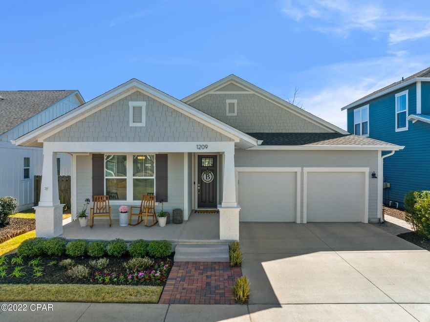 CURRENTLY UNDER CONTRACT, SELLER ACCEPTING BACKUP OFFERS'  Welcome to SweetBay! Don't miss out on this  gorgeous upgraded home!



The Anna Maria floor plan with boatbuilder elevation in Bay County's premier SweetBay community is highly sought after. This beautiful home boasts many desirable upgrades including hardwood floors in the living area, kitchen, dining and entryway, quartz countertops in the kitchen and bathrooms, large master shower with dual shower heads, luxurious master walk-in closet with built-ins, outdoor kitchen w/ built-in grill, gas burner, mini fridge, & cooler providing the ultimate entertaining experience w/ custom paver patio in the backyard. The home is equipped with a tankless hot water heater and pre-plumbed for a whole-house water filtration system. The Anna Maria plan by Samuel Taylor Homes is a popular open floor concept 3-bedroom/2-bath, 1849 sf Florida Craftsman Style Home with a wonderful Master Suite overlooking the backyard. The master features plenty of space for a King bedroom set, en suite bathroom with double vanities, walk-in shower, and large custom closet. The split bedroom plan offers privacy with two additional bedrooms situated in the front of home. Plenty of beautiful large windows for natural light, 10-ft ceilings, 8-ft doors, stainless appliances, and designer kitchen cabinets & backsplash are just a few of the luxury features included in this home.

Relax on your front porch and take in the bay breeze or have fun entertaining on your large covered patio with outdoor kitchen in the back! Exterior design includes hardie board construction, 2"x6" exterior wall construction and architectural shingles, sprinkler system, landscaping and more. Samuel Taylor Homes all have Energy Saving Packages which create huge savings on energy bills and insurance.

The fantastic amenities at SweetBay are unlike any other community in Bay County: North Bay access for fishing, kayaking, canoeing or paddle boarding, pocket parks, a resort-style junior olympic swimming pool, basketball court, community walking and jogging trails, an amphitheater and is very pet and people friendly!