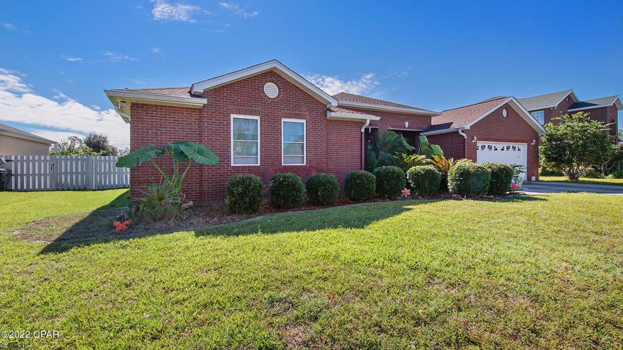 OPEN HOUSE - Dec 10th from 10-12!!! CURRENTLY UNDER CONTRACT, SELLER WILL CONSIDER BACKUP OFFERS. Don't miss out on this beautiful 4 bedroom/3 full bath BRICK POOL home in Lynn Haven! Located minutes from restaurants, shopping and more. This split floor plan features a den/flex space and formal dining room situated just off the entry way; The large formal living area overlooking the kitchen features a breakfast bar, tile backsplash, quartz countertops, stainless appliances, and eat- in area with bay windows. The spacious master suite offers two walk-in closets, dual vanity, garden tub, separate shower, and sliding doors to the patio/pool area. The inviting backyard features a saltwater heated pool/spa perfect for a relaxing day! Schedule your private showing today! All measurements approx.