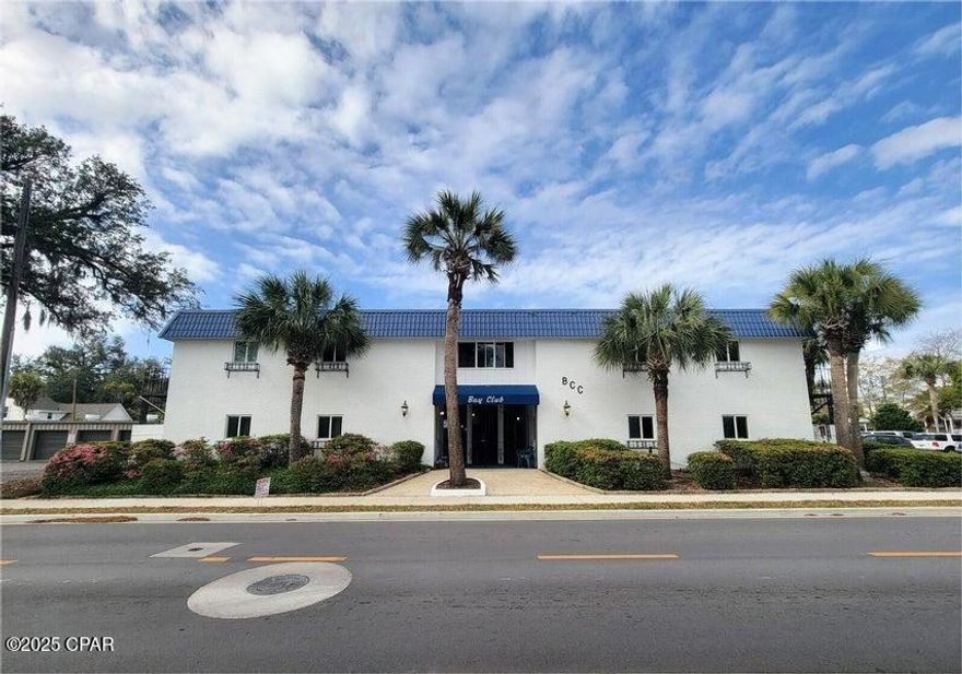 Welcome to Bay Club Condos!  **Ground-floor** This is a charming unfurnished condo located in the historic Cove neighborhood. It features 2 bedrooms, and 2 full bathrooms. Comes equipped with range, refrigerator, dishwasher, washer & dryer, and microwave. Tile flooring throughout.  There is a community pool, fishing pier, and a little beach area. Water, sewer, garbage, and basic cable included with the rent. This is a wonderful location and is convenient to downtown shopping, restaurants, schools, the marinas, parks, and much more. It's in close proximity to Tyndall Air Force Base and the NSA base. Call to schedule a tour!