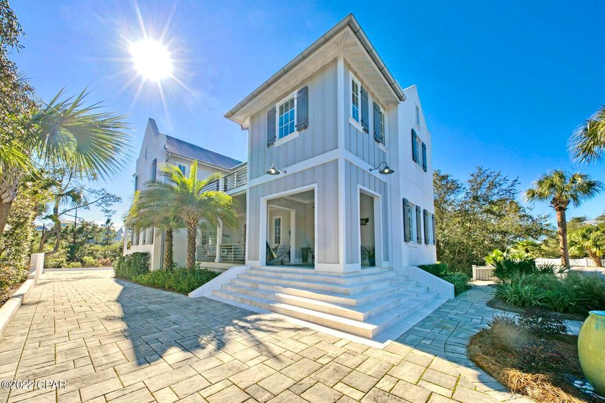 CURRENTLY UNDER CONTRACT, SELLER ACCEPTING BACKUP OFFERS' This newer construction home, one of a select few to come to market in Carillon Beach, is a head turner.  Built in 2015, with 4 BR, 3.5 baths, this stunning, high-end, beach home of 2768 H&C space, was originally designed as a full-time residence, but would also work as a second home or vacation rental.  Featuring 3 King bedrooms and one large bunk room, with a second living space on the 2nd floor, and oversized entertainment patio to the rear overlooking a nature preserve, this home lives large but also feels intimate an inviting.  The preserve offers a measure of privacy, difficult to find in Carillon, especially when not on the gulf or Lake Carillon.  The quiet, secluded, gated community of Carillon Beach boasts 3900 linear ft. of pristine, just re-nourished, never-crowded sugary sand.  WITH THE INVENTORY OF HOMES TO PURCHASE IN CARILLON AT A HISTORIC LOW, AND THE DEMAND VERY HIGH, this opportunity will not last! Space to add guest house and/or private pool, subject to approval of the Design Review Committee. The upscale shopping and restaurants of Rosemary Beach and 30AVENUE are but a 5 minute drive away. Carillon will never experience the heavy traffic associated with certain other high-end areas due to its being gated and buffered on the west by Lake Powell and the state park, allowing you to enjoy proximity to all of the many benefits of 30A with none of the burdens. Further, unlike several communities to the west, Carillon homes abutting the beachfront do enjoy direct access to the beach without having to navigate to a public walkover. And. . . golf carts are permitted in the community.