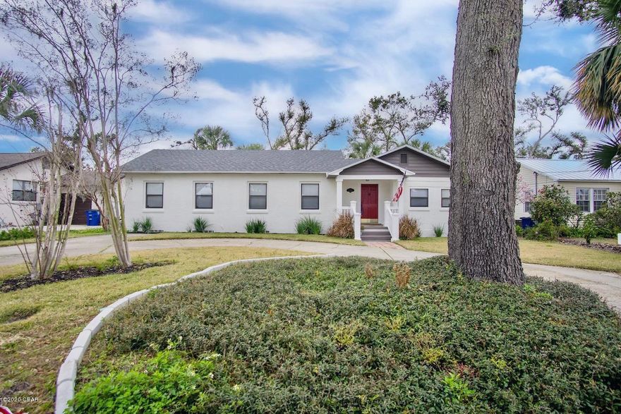 CURRENTLY UNDER CONTRACT, SELLER ACCEPTING BACKUP OFFERS-If you have ever dreamed of owning a home in the Cove, look no further, this Bunkers Cove home, which has been renovated and move-in ready, is what you have been waiting for.  View the walk-through video under pictures to see how close you are to the water, and the charm this home has.  From the time you enter the front door you can feel the space.  The ROOF was replaced over the last year, and the exterior of the home painted, along with the living, dining, 2nd and 3rd bedrooms.  The over-sized living room is open to the dining room and features French doors leading to the deck.  The kitchen is off to the left of the home with easy access to the dining area, and comes complete with all appliances.  The 16.9x13.11 master bedroom has French doors leading to the deck for your own private access.  The master bath has a double vanity sink, and the tub/shower combo has been tiled to match the bathroom perfectly!  One of the best things about this home is NO CARPET.  The flooring is all laminate, wood, or tile, with the 2nd bathroom floor being vinyl.  The backyard is an entertainer's dream.  The newly built 40.4 X 20.9 deck has more than enough room for an outdoor kitchen, Jacuzzi, patio furniture, and has a pergola for cover and shade.   The backyard is completely fenced with a new horizontal board wood privacy fence for added class.    The owners are leaving the outside storage shed, set on a platform, which was just added March 2019. This home is complete with a laundry room, and the washer and dryer remain.  There is so much to say about this home.  Ask your Realtor to print the list of updates/upgrades from the MLS for you.  Additional upgrades and features include: New light fixtures, landscaping to include El Toro sod in the front yard, restored sprinkler system in the front and backyard, pull down attic storage, crown molding in the living, dining, and bedrooms, plantation shutters in the master bedroom and living room, direct access to the deck area from the master, kitchen, living room, and laundry room, blown insulation throughout, garbage disposal replaced 2018, and there is an easement located behind the home, allowing you to drive along the back, or add yard debris which the city will pick up.  There is so much more I can say about this property but you must view to appreciate it.  Centrally located and within minutes to restaurants, area shopping, hospital, and only 15 minutes to Tyndall Air Force Base. Call today to setup a private showing before your dream of owning paradise becomes someone else's reality. Age, Sq.Ft. Room Measurements, Taxes, Schools, or any important information is an estimate and must be verified by the buyer if important.