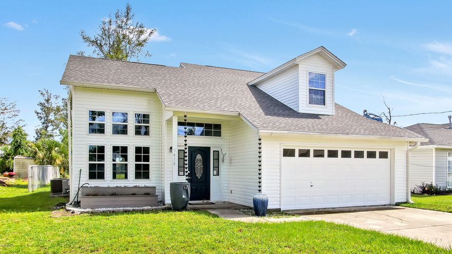 CURRENTLY UNDER CONTRACT, SELLER ACCEPTING BACKUP OFFERS  Elegant home located just 5 minutes from Tyndall AFB, this home sits on a very large lot with a huge fenced in back yard, Newer roof and completely remodeled kitchen and bathrooms. Beautiful wood grain tile through out the first floor, high ceilings with lots of natural light from all the new windows, new A/C, new paint and carpet also new siding! on the first floor this home features a large living room open to the dinning room, grated counter tops in the kitchen where you can open up the french doors to your over sized back yard. The down stairs bathroom is very modern and well done. Upstairs you will find 2 additional rooms with several options, there is a large bedroom with a dormer window that would make a fantastic play room, in the master bedroom you will find another huge spa like bathroom with his and hers shower heads and body jets remodeled with tile and elegant glass shower door, double vanity's, medicine cabinet mirrors and plenty of storage! Call today for a showing!!!