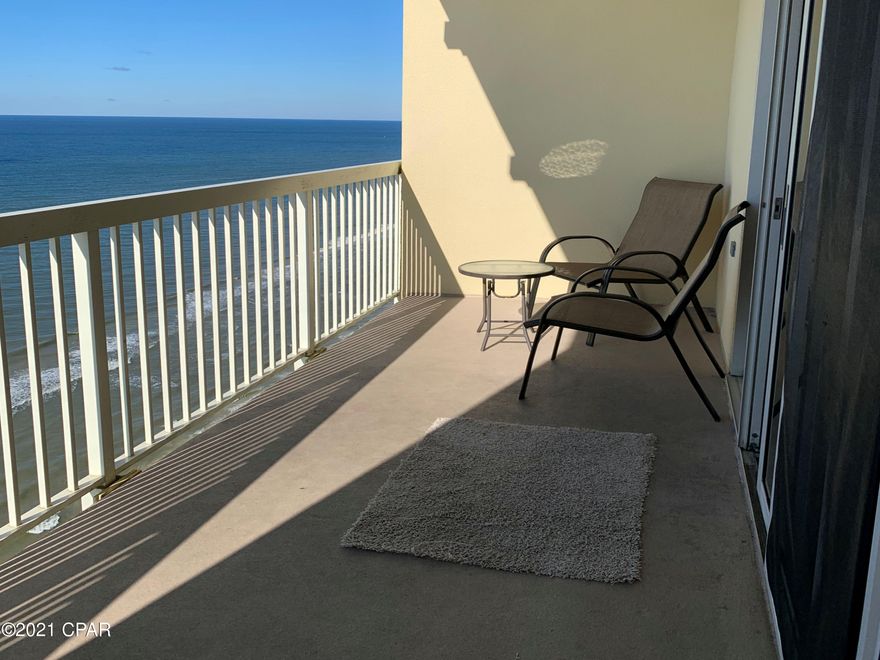 In demand Celadon Beachfront Condo For  Sale on the quieter west end of Panama City Beach, Florida. Super popular 1-bedroom plan with 2 full baths + built-in bunk beds. Ready to Rent so you can immediately start generating Income! Spacious Gulf-Front Living Room with 9' ceilings. Floor-to-ceiling glass sliding doors let in the Florida sunshine. Relax on the private balcony with endless water views and salty breezes. The Galley Kitchen with breakfast bar and dining area is the perfect size for a vacation get-a-way. Many exclusive Resort Amenities including Beach Access, Heated Gulf-Front Pool & Hot Tubs, Indoor/Outdoor Heated Pool, Exercise Room, Tennis Court, Detached Garage with Skywalk, Hi-Speed Elevators, Security. Nice central location near Pier Park, Airport, 30A Shops & Eateries!