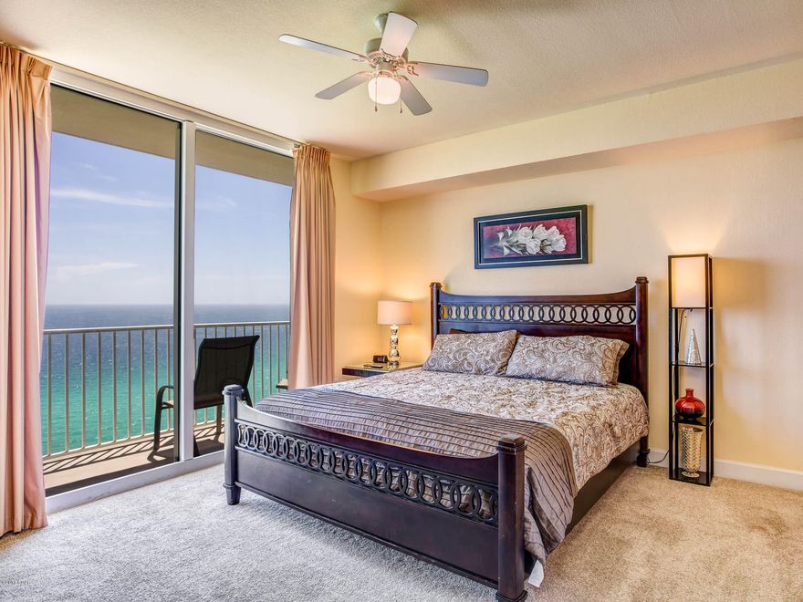 Incredible Price!!  Below comps!! Tidewater 1615 features one of the most desirable floor plans on Panama City Beach as a one bedroom plus bunk room & two full bathrooms that has balcony access from the master bedroom as well as the living room. The unit sleeps 6 comfortably and is one of the best rental floor plans on the beach.  This condo comes with an exterior storage unit which is a huge advantage over other buildings that don't offer additional storage! Tidewater is hands down one of the best buildings on the beach. Tidewater features amenities such as a Gulf front gym, 4 hot tubs, 2 outdoor pools, 1 indoor heated pool, game room, saunas, steam rooms, a restaurant, poolside Tiki bar, a convenience store, movie theater, covered parking, a conference room & an owners lounge. This is truly a great buy in the market and shouldn't last long!  Whether you are looking for a private beach escape or a condo with tremendous rental potential you've found what you are looking for at one of the premier resort developments on Panama City Beach in Tidewater.