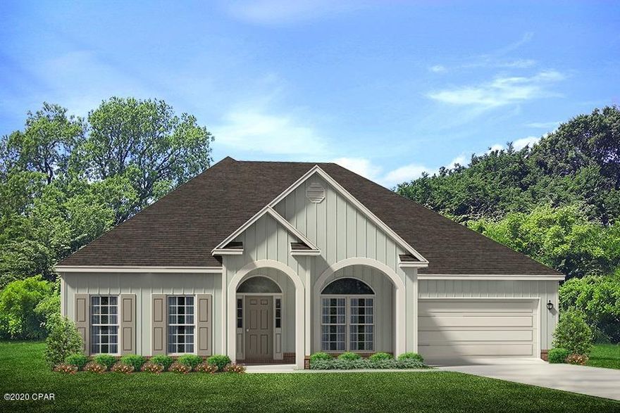 This McKenzie floor plan is situated on a dockable waterfront lot. This hom boasts 5 bedrooms / 3 baths with tray ceilings in living area and bedroom 1 and formal dining room. This home has LVP

flooring throughout the common areas with carpet in each bedroom, granite countertops, quality paint on walls, brushed nickel hardware, Moen faucets and

beautiful interior doors. The kitchen is open and spacious and has a center island. The standard appliances include a stove, microwave and dishwasher. The

master bedroom has a large bath with large walk-in closet, a garden tub and separate shower. This home also has standard smart home package with Qolsys touch panel, KwikSet Keyless entry, an Echo Dot all which can

be integrated and water filtration system in the kitchen.