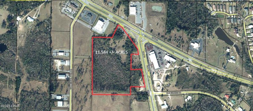Great location with many options for a commercial venture.  Location will catch home folks or the off interstate traffic.  Ideal for a strip mall or commercial operation. Traffic Count is total 23,900per day, 8400 continue on Hwy 90 and 15,500 turn South on Hwy 71. Approximately  775 Front foot on Hwy 90 and Hwy 71. Traffic signal at intersection!! Located across from New Jackson Hospital Walk in Clinic.