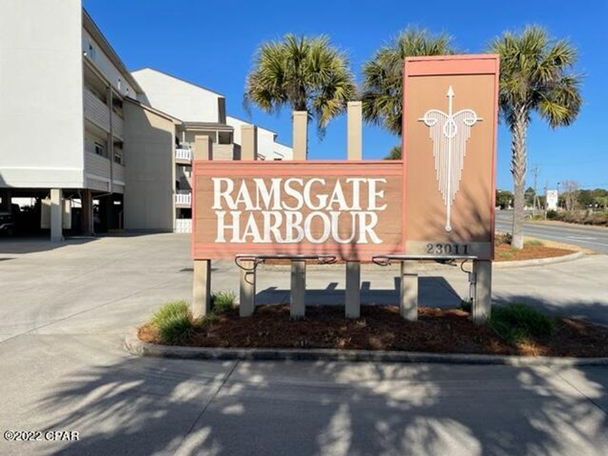 Located on the very west end of PCB, this is a low-density complex, with many recent updates. The complex has new exterior siding and paint, new roof, and cureently new windows and sliding balcony doors. The unit has new paint, new washer & dryer and several other updates. Plenty of covered parking and you have the beach right at the back door. Call today for a personal tour.