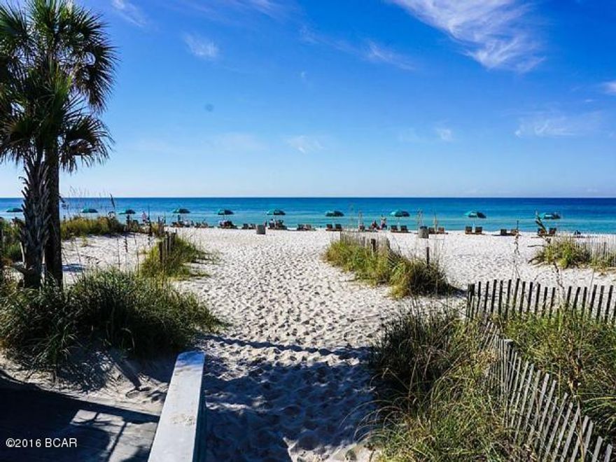 Opportunity to own your beach condo close to the beach. Excellent shopping/dining at Pier Park a few miles away. This condo is a great opportunity to own in a community with pools, game areas, deeded beach access, and family friendly atmosphere.