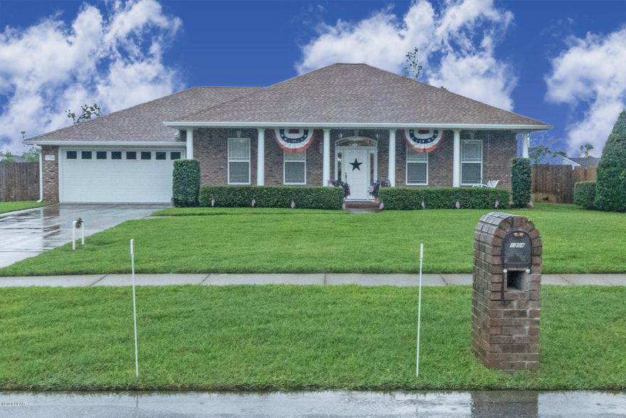 This beautiful pool home has been well cared for and is move in ready in Mowat Highlands.  It is perfect for a large family with 4 bedrooms and 3 full bathrooms plus a separate dining room and office.  The high ceilings and extra touches like crown moulding, updated fixtures, remote controlled gas fireplace and smart home features make it extra special.  The family will love the backyard with the covered patio overlooking the extra large saltwater gunite swimming pool.  Best of all it has been beautifully redone and is ready to enjoy.  It already has a new roof, new windows, fresh paint, new flooring, renovated master bathroom & kitchen, new HVAC and more.  It is beautiful!  This is one you'll want to see for yourself so schedule your tour before it's too late.