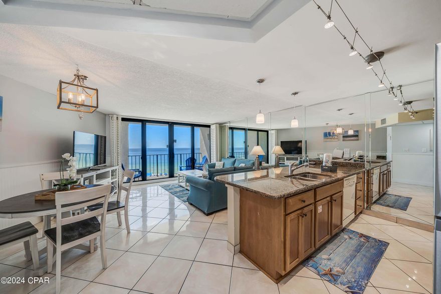 Nice PRICE REDUCTION on this beautiful unit! There is nothing like it in this price range! We are offering this stunning 2 bed, 2 bath gulf front unit at Edgewater Beach Resort, a premier tourist destination. Edgewater is a unique beach and golf resort nestled on over 80 acres of beautifully landscaped and manicured prime beach real estate. The complex boasts 11 pools, 4 jacuzzis, 6 tennis courts, pickleball, fitness center and 36 holes of golf! Sellers have beautifully transformed this unit over the last 4 years, with fresh paint, new LVP flooring in the bedrooms, dining and bedroom furnishing, light fixtures and televisions! These major appliances are under 4 years old:  refrigerator, range, over-range microwave, and washer/dryer! Brand new HVAC and water heater in 2024. The unit is being sold furnished along with fully equipped kitchen, making it turn key ready! Current management company is Southern Vacation Rentals and if you utilize them for PM, the future bookings can convey to new owner easily. Call your agent today for a showing!