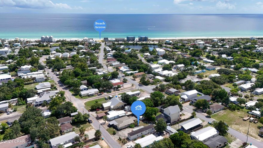 Currently Under Contract, Seller Will Consider Back Up Offers.  Coastal Living awaits just a short stroll from the pristine white sands of the Gulf of Mexico. This location offers some of the world's most beautiful beaches, perfect for sinking your toes into. The property is only four blocks away, or a quick drive by golf cart, making it ideal for building your dream beach home or as an investment opportunity.  Close to shopping, restaurants, 30A.

Please note, the mobile home on the lot is connected to electric, water, and a septic system.  THIS MOBILE HOME IS AS IS!! The property is vacant with a Supra lock on the front door for easy access.   Verify any information that is important to you.