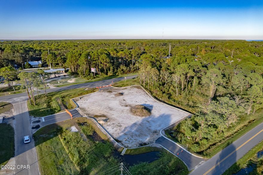 'CURRENTLY UNDER CONTRACT, SELLER ACCEPTING BACKUP OFFERS' This rare opportunity comes to you as a ready to build commercial lot at the center of a growing coastal community! The groundwork to this site has been laid, and it is ready for whatever your next venture may be. Curb and Entrance Ramps are all in place. It is currently permitted for a Gas station, however this could work for virtually any other business you have in mind. Gas station, Car Wash, Restaurant, Convenience store, Franchise, office building, the possibilities for this ready to build lot are endless. Includes 3 separate access roads providing plenty of accessibility, and features over 278 Feet of prime highway frontage in an area with increased development. (The main parcel is 1.88 acres, located on Hwy 98... with a separate 8.64 acres parcel approx. 1.75 miles down the road)