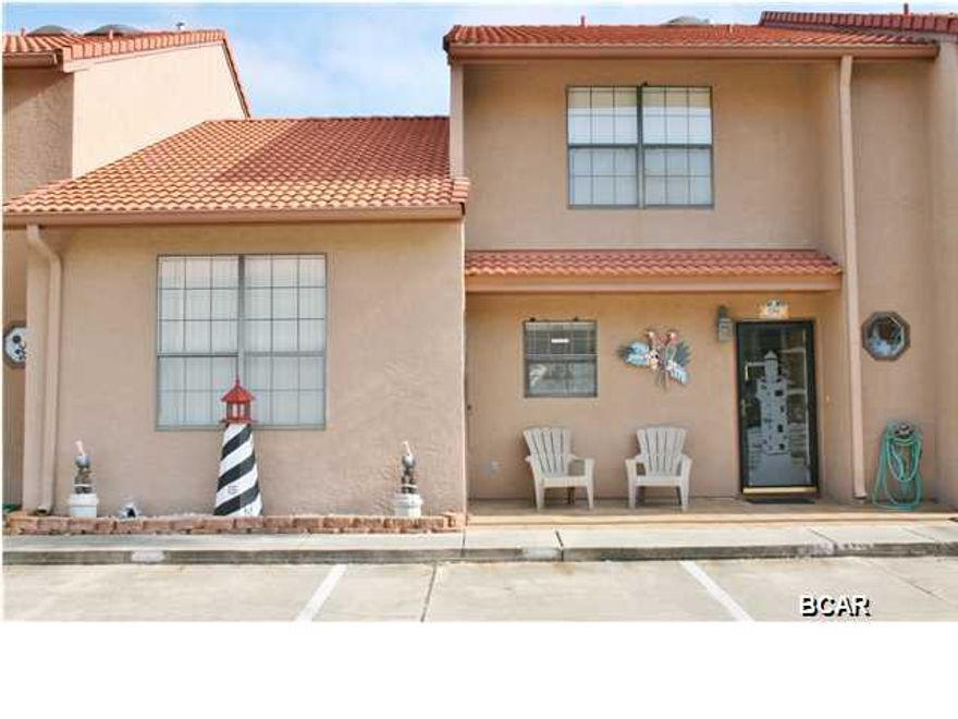 Seller says ''Bring Offers''. This ''Gated Resort'' features 11 Pools (5 Heated), 4 Tennis Courts (2 Lighted), An 18 Hole Putt Putt Golf Course, several Shuffleboard Courts, a Conference Center, Fitness Center, Wi-Fi rooms, and a Clubhouse with a Pool directly on the Beach... there is NO EXTRA CHARGE to use any of these amenities. This Resort is great for Walking, Jogging, and Bike Riding. You even own the 2 Parking Spaces in front of your unit along with the Front & Back Yard. NO Elevators to wait on and NO hunting for a Parking Space! This is not a ''Condo'', so they are much easier to get a loan on. The HOA dues are only $410/Qtr equals ($137/month) the dues include trash, cable, some pest control, termite bond, lawn mowing, sprinklers, and of course ALL the amenities. Gulf Highlands Beach Resort is Great for Weekly Rentals, Snowbirds, or that Affordable Getaway Home at the Beach!!! There is a 2 pet maximum per unit with a 25lb weight limit per pet. Age, SF, and Dimensions are approximate... please verify if important. Click on the picture to see more pictures. Age, SF, and dimensions approximate.