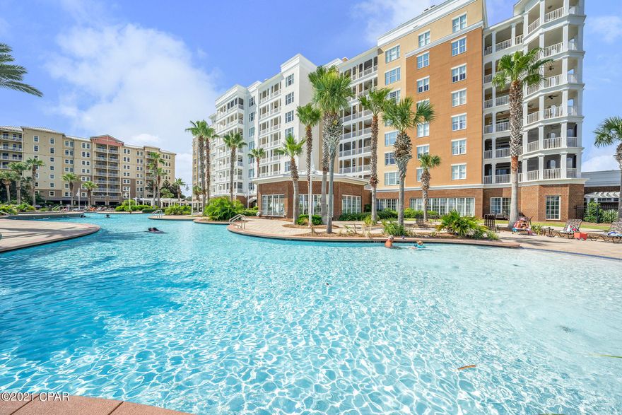 Fifth floor condo with a million dollar view! 2 bedroom 2 bath unit that comfortably sleeps 6 in Reflections at Bay Point that is spacious and ready for full time living or to be used as a vacation rental. 

The master bedroom and living room both include access to the private patio overlooking the lagoon style pool, golf course, and views of St. Andrews bay and The Gulf of Mexico. 



Full service spa and salon on site, golf, tennis, you name it... Reflections at Bay Point is the place to have fun & relax. This is luxury waterfront living you don't want to miss out on!