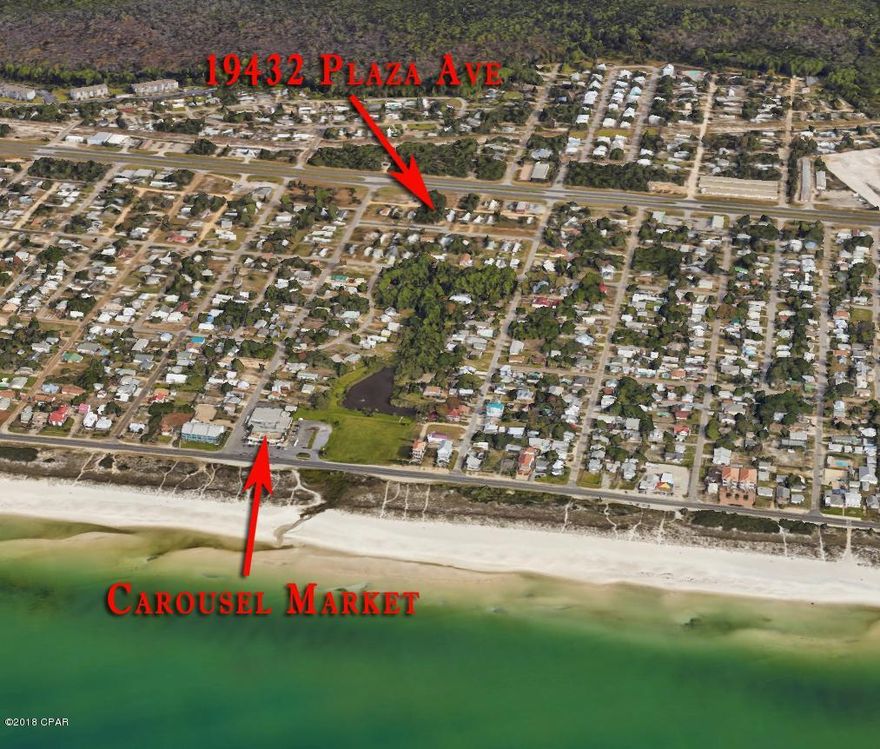 This is actually 4 lots, that are each 25x100.   You could easily split these into two 50x100 lots.   TWO PARCEL ID's (37256-080-000 and 37256-085-000).  These are currently zoned R-2 which is allowable to have mobile homes on the lots.   Toledo is the access road down to the beach.  At the intersection of Toledo and Front Beach Road is Carousel market.  Great area of Laguna Beach.