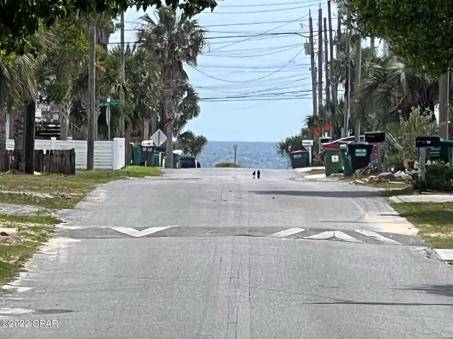 Are you looking for a great investment property? This turnkey beach house on the west end of PCB in Laguna beach is a vacation rental machine. $35k 2021 rental income and $36k booked to date for 2022.  A short walk to the beach and comes with a golf cart to get you to the beach, Thomas Donuts, or Carousel Grocery store! This fully furnished, 2-bed 1-bath, renovated with tile & hardwood floors, and new AC installed 2020.  Metal roof, siding, exterior doors, and windows replaced in 2012.  This home sits on a large 50' x 110' corner lot with plenty of room for an additional carriage house and/or pool.  This property is perfect for the creative entrepreneur to maximize best use for this real estate investment opportunity.  A quick drive to Pier Park in PCB and Rosemary Beach on Scenic 30a.