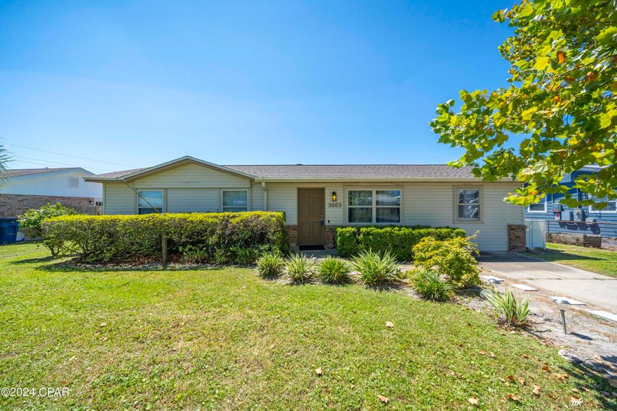 OPEN HOUSE, Friday 18th from 1pm to 3pm.  25k Price Reduction!  3003 W 21st St, located in the center of Panama City, minutes from 23rd St shopping, St Andrews dining and entertainment and 10 minutes from Panama City Beach! 4 bedrooms, large family room, new appliances, updates include roof, flooring, paint. A covered porch for year-round shade, sit outside, grill, enjoy the weather as well as a fenced in backyard! BONUS! Make sure to tour the Workshop / She-Shed complete with electric. Very charming home, move in ready. Come tour today!