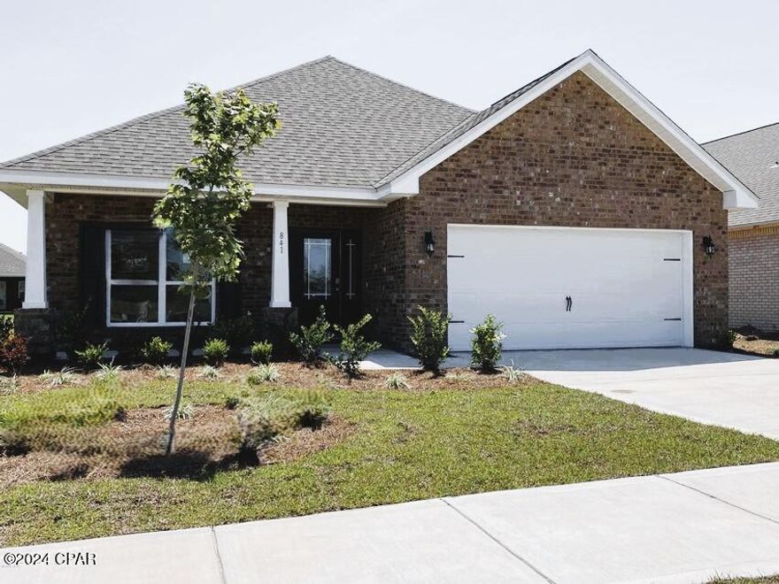 This spacious 3-bedroom, 2 bath home w/office. Large open kitchen flows into the great room. The master bath with large soaking tub and large walk-in shower. The additional bedrooms and bath are situated in the front of the home allowing privacy from the main bedroom.

Nice, fenced backyard with covered patio for entertaining.

Short drive to shopping, dining, and the world's most beautiful beaches. Bay Haven, North Bay Haven and Mosely High School will be minutes from your home.