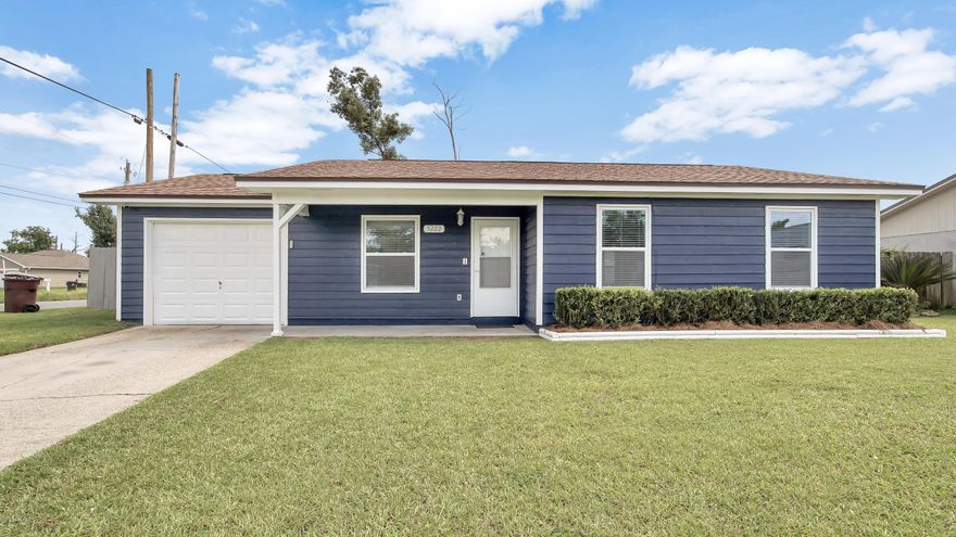 This adorable 3 bedroom/2 bathroom single story home on a spacious corner lot is waiting to welcome its new homeowners! Conveniently located near Tyndall Air Force Base. This home is completely renovated, like-new with updates that include: a new roof, new windows and blinds, fresh interior and exterior paint throughout, fans and light fixtures, inside air handler replaced in 2018, new carpet, new kitchen backsplash, fresh sod and landscaping, freshly painted fence, garage and more! Enjoy the quiet cul-de-sac street and private fenced backyard!  Sizes and dimensions should be verified.