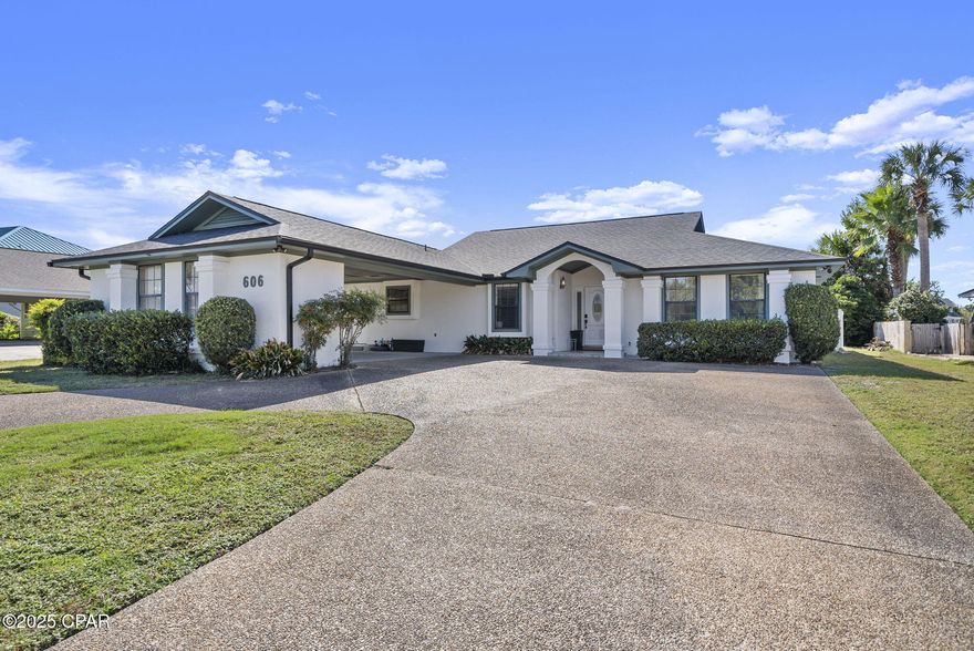 Welcome to the prestigious gated community of Bay Point-one of Panama City's most sought-after neighborhoods. This beautifully updated 3-bedroom, 2-bath split-floor-plan home offers a relaxed coastal lifestyle surrounded by resort-style amenities. 

Step inside to find a spacious living room with plenty of natural light and an inviting flow into the updated kitchen with an eat-in dining area. A flex room provides endless possibilities-use it as home office, formal dining room, or 4th bedroom. 

Outside, enjoy your own private oasis with a saltwater pool and a peaceful backyard setting that's perfect for relaxing or entertaining. unwind with a cup of coffee and spend the morning bird-watching-this yard is a haven for nature lovers! 

Residents of Bay Point enjoy 24-hour gated security, golf course, marina, tennis and the renowned Bar 72 Restaurant. This community offers the perfect balance of tranquility and convenience-just minutes from white-sand beaches, waterfront dining and local attractions. This home combines comfort, location, and lifestyle in one exceptional package.
$5,000 seller credit available at closing!