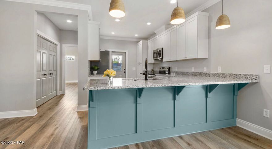 Brand New Home Build by Ryan Construction.

This beautiful new construction home boasts 4 spacious bedrooms and is available for sale. Built with quality materials and designed with attention to detail, this home is perfect for families who desire comfort and convenience.

As you enter the home, you are greeted with an open and airy living room, that seamlessly connects to the dining area, which is perfect for family meals and entertaining guests.

The modern kitchen is equipped with high-end appliances, sleek cabinetry, granite counters, and a gallery fridge. Sprinkler system in place, yard is partially fenced already. Builder offers 1 year builder's home warranty. Please also see MLS #739778