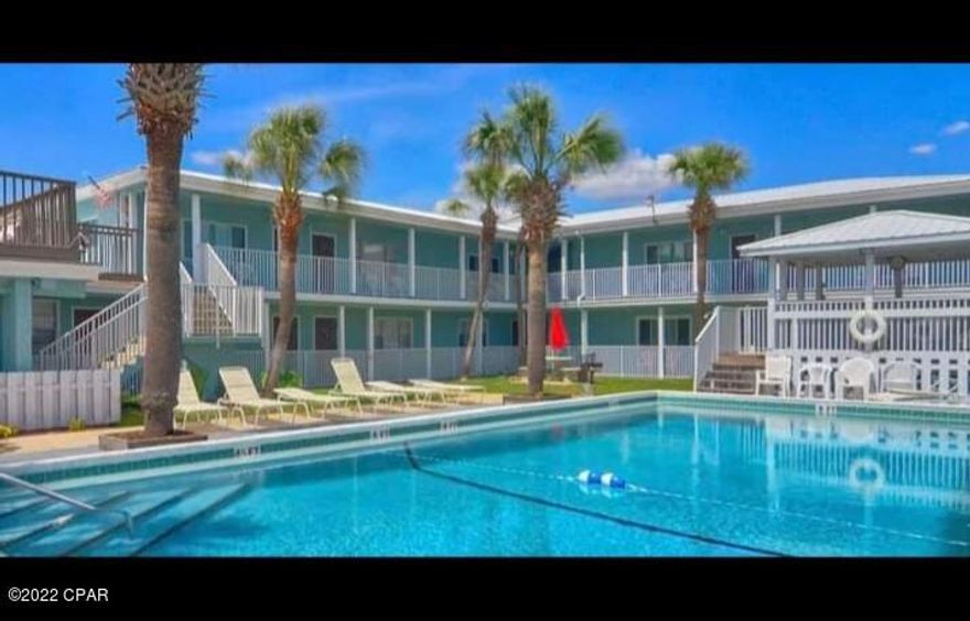 Steps to the emerald waters and  white sandy  beaches ! Beautifuly decorated  1br/1ba unit totally remodeled at popular Oceanna Condo . Central air AC , nice wood kitcnen cabinets, tile floors, crown molding, tray ceiling, granite vanity top at bathroom, porcelain bath tub and tile .Lots of cabinet storage . New living room furniture. Updated light fixtures.

You can enjoy the gulf view from living room. Condo  complex waterfront and has beach access. Fully furnished and equipped. Vacation rentals ready !  One bedroom units are rental machine , Approxin $35,000+ annual rental income . Community pool, gazebo, outdoor showers ,grills, grassy area, washer&dryer in the building  . 

Low HOA fees, no elevators, no parking fees !