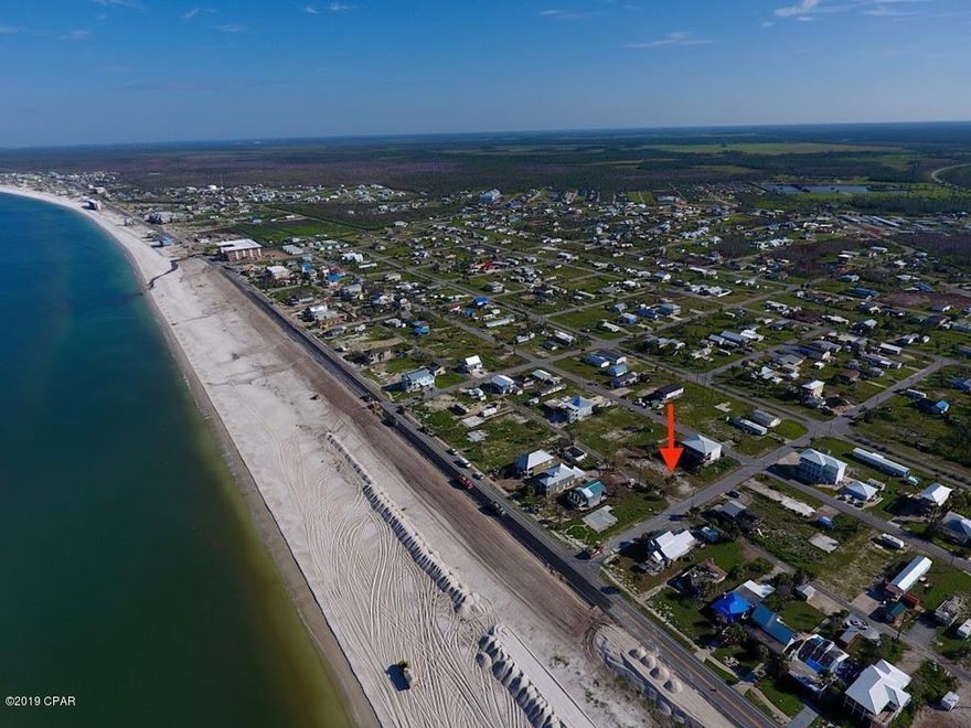 Gulf View corner lot along Dedicated Beach in Mexico Beach Florida. Located one lot in from Hwy 98 on the corner of Oleander and 4th St. Lot size 50' x 150'. X Flood Zone.  Setbacks for this lot are 20' Front (4th St,) 10' Corner(Oleander), 10' rear and 7.5' side. A home could be 32' wide or less. Great location for a new home with a Gulf View. Beach access will be nearby at 4th St.