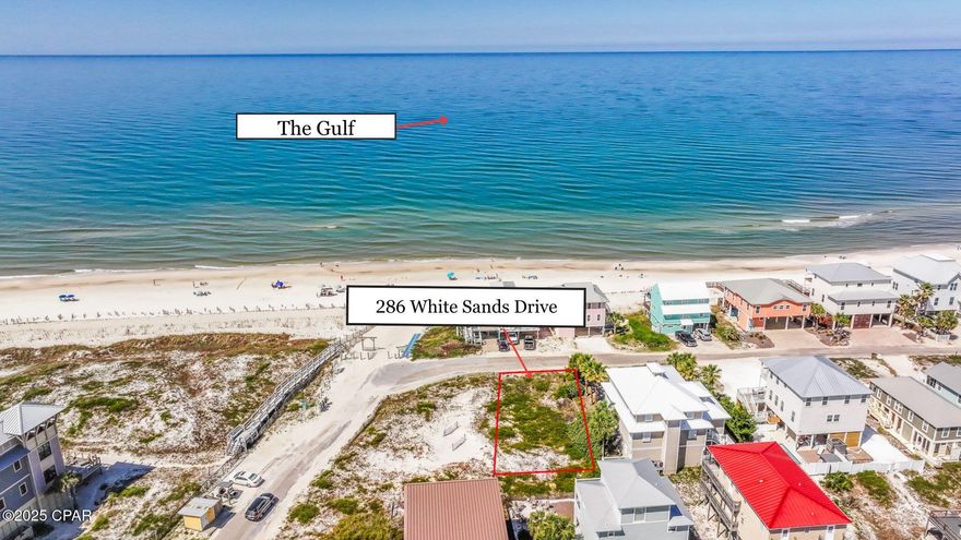 UNOBSTRUCTED GULF VIEWS - Steps from the Sand!  Imagine your dream beach home built to take full advantage of those breathtaking  views from every level—whether it's your morning coffee on the porch or watching the sunset from your rooftop deck. This home site offers deeded beach access allowing you to enjoy endless days soaking up the sun, swimming, or taking peaceful sunset strolls along Florida's Forgotten Coast.  This cleared and ready-to-build lot sits in a quiet, well-maintained neighborhood with underground utilities, paved streets & no HOA. Explore the commercial district on Cape San Blas where you can get ice cream and fresh donuts or have fresh fried shrimp lunch at the seafood store.  Hop on your golf cart and head across the street to the pet-friendly beaches, where golden sunsets light up the evening sky. Spend your days exploring the scenic miles-long bike trail, strolling straight onto the sand to swim alongside dolphins, or casting a line to fish right from the shore. Only minutes from downtown Port St. Joe where you can shop the unique boutique shops or dine on local seafood, this lot offers the ideal location for a primary residence, vacation home, or rental investment. Build your coastal dream today & ''LIVE THE BEACH LIFE''.  Call for your private tour of the area!!