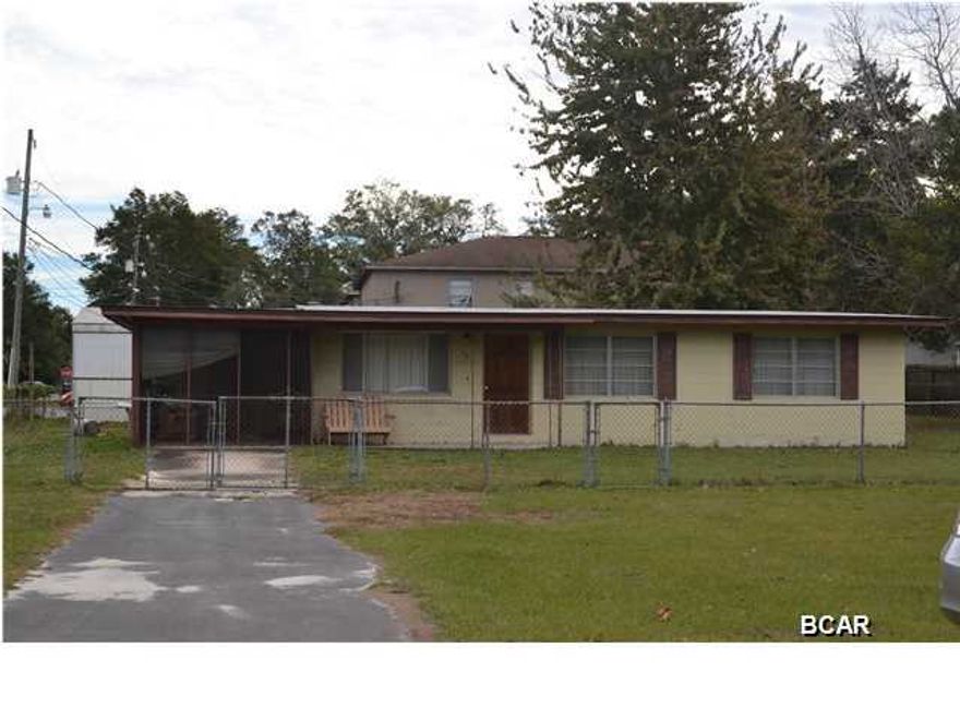 JUST REDUCED!! Come home to this great fixer-upper in the Callaway area. This sturdy, block construction, 3BR/1BA home sits on a corner lot featuring a completely fenced yard and a convenient carport off the kitchen. The carport is currently screened-in to provide an outside sitting area, but can be easily converted back into parking if you choose to do so. There is a single-wide, 2BR mobile home on the property which was converted into a hair salon (salon is currently out of business). There are 6 dryer stations, 2 wash stations and 2 hydraulic chairs and all convey with this property.