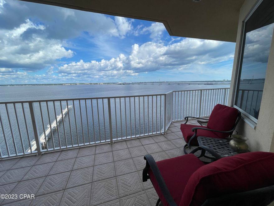 For Lease - Beautiful 2 bedroom, 2 bath fully furnished Hibiscus by the Bay condo with panoramic views overlooking the bay! Not only does this condo have incredible views, but it offers a large balcony to enjoy your morning coffee at sunrise or a glass of wine at sunset. The spacious floor plan is an open concept with the kitchen, dining, living room, and a flex space for a work-from-home office setup. The kitchen features granite counters, stainless appliances, and ample cabinet space with all cookware provided. There is a monster 85'' TV in the living room to watch the big games while kicking back with those water views. The master bedroom is on the waterfront side with a balcony access door and offers a king bed suite with attached bathroom and walk-in closet. The split bedroom plan creates privacy with another bedroom and full bath on the other side of the condo. Hibiscus by the Bay is situated near the Hathaway Bridge close to the Navy Base, convenient to grocery stores, shopping and the beaches! *No pets allowed. Rent includes water, sewer, internet, & trash.