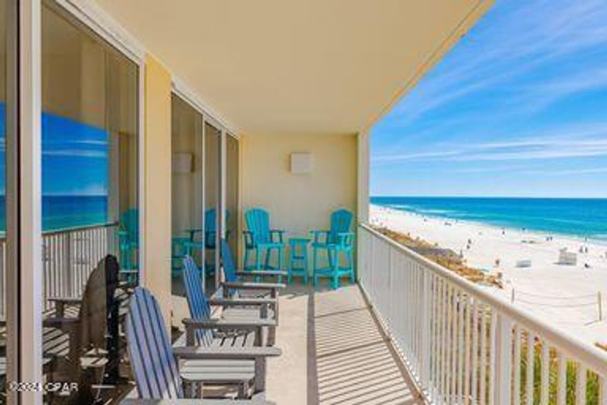 RARE 4TH FLOOR CONDO!
BEAUTIFUL 4BD/3BA CONDO WITH STUNNING VIEWS!! NEW ADIRONDAK PATIO FURIITURE...
Majestic beach towers is a first class resort with 650 ft of gulf frontage and great amenities: two large outdoor pools, two indoor heated pools, wading pool w/waterfall, kiddie pool, three hot tubs, fitness center, market/snack bar, poolside bar, stadium seating movie theater, conference center, private owners lounge and all parking is covered and gated. This 4BD/3BA unit is rental ready.