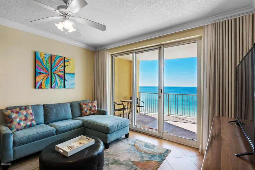 **SOLID SURFACE FLOORS THROUGHOUT** **COMES WITH LARGE EXTERIOR STORAGE CLOSET** HVAC was replaced less than one year ago in this beautiful, highly sought after low-floor, 2BR/2BA at Emerald Isle. Rental history is available on request and there are pending rentals that could convey. Enjoy phenomenal views from the oversized balcony. PRICED TO SELL...unit next door just sold for $362,000! Offered fully furnished and ready to rent.