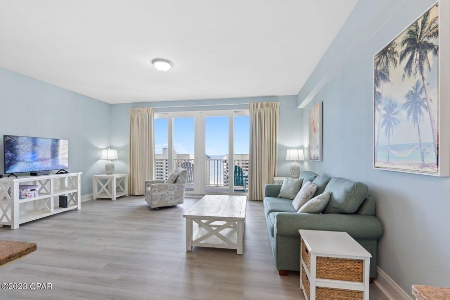 *CURRENTLY UNDER CONTRACT, SELLER WILL CONSIDER BACKUP OFFERS! - Pack Your Bags & Sunscreen And Come See This Spectacular One Bedroom / Two Bathroom Gulf View Unit at Laketown Wharf Resort!!! Installation Of New Luxury Plank Floors In The Bedroom & Living Area Just Completed!!! Also Installed Recently Was A Brand New & H/W Heater. This Condo Features An Open Large Floor Plan, Tile Throughout The Kitchen, Hallway & Bathrooms And A Separate Bunk Area To Easily Accommodate Six People. Laketown Wharf Itself Is In The Heart Of All The Fun & Excitement In Panama City Beach - Just Steps Away From The World's Most Beautiful White-Sand Beaches, Shopping, Dining & Entertainment. This Beachside Resort Offers Unparalleled Amenities With Convenient Beach Access, Five Unique Pools, A Kids Funscape Playground, Splash Bar & Grill, Gulf View Fitness Center & Covered Garage Parking. You Can Also Enjoy The Nightly Fountain & Light Show While Taking In The Market Shops & Restaurants Along The 52,000 Square Feet Of Lakefront Boardwalk. Schedule Your Viewing Today! All Dimensions Are Approximate And Should Be Verified If Important.