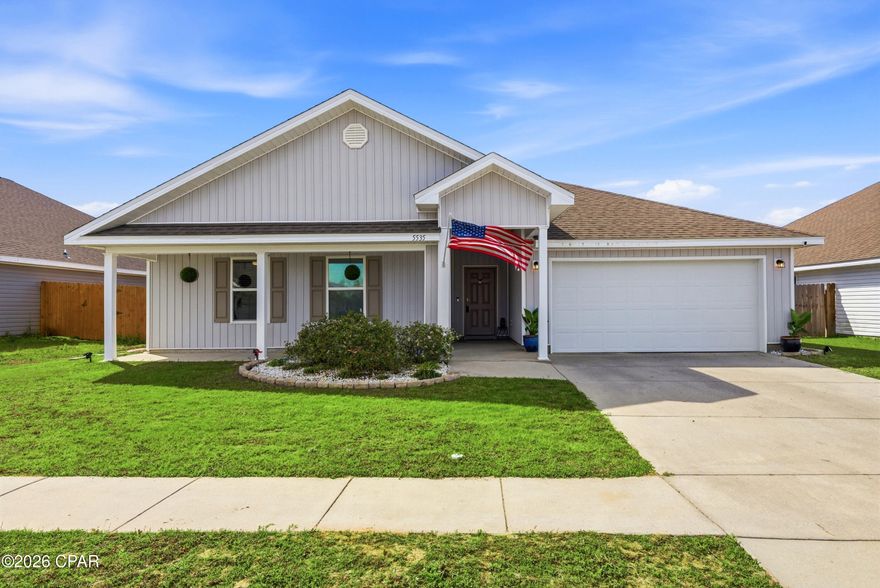 Welcome to 5535 Mars Hill Lane, where comfort meets value! This beautiful home comes with a 3.375% VA assumable loan, with low equity requirements, offering an incredible opportunity for first-time homebuyers to take advantage of today's market. Inside, you'll find a bright and functional layout designed for modern living. The home is equipped with a whole-home water softener and filtration system, ensuring clean and fresh water throughout. All appliances, including the washer and dryer come with the home.  Step outside to enjoy the covered back patio overlooking the fully fenced backyard with a 6' privacy fence perfect for pets, play, or entertaining. Conveniently located near shopping, dining, and local attractions, including Majette Park with Its Disc Golf Course, catch-and-release fishing, and walking/running tracks, this home seamlessly blends everyday convenience with exceptional value.  All furniture is available to purchase with the home.