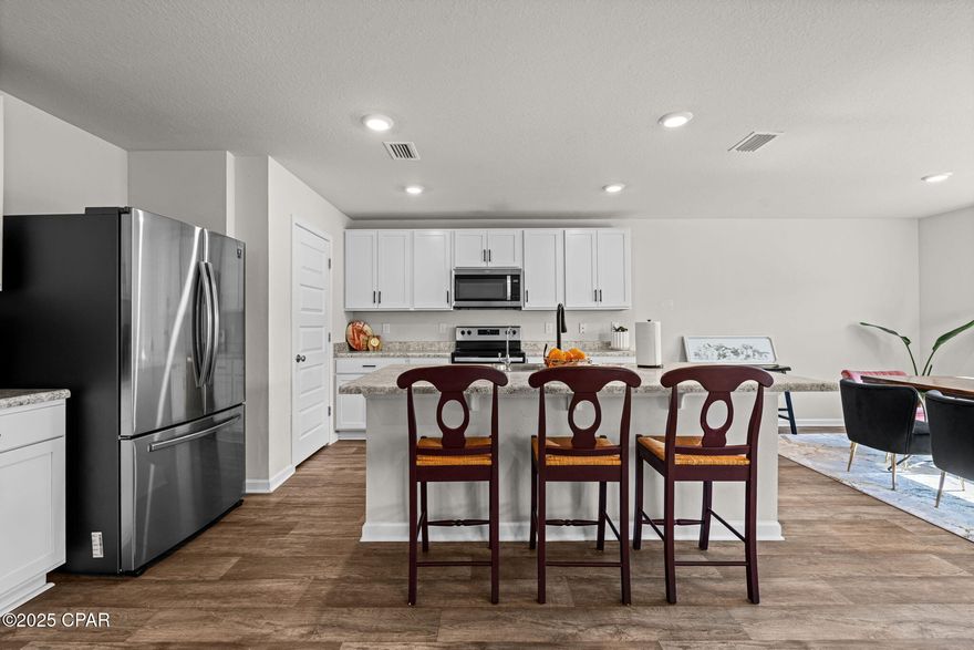 Welcome to 5535 Mars Hill Lane, where comfort meets value! This beautiful home comes with a 3.75% VA assumable loan, requiring low equity, offering an incredible opportunity for first-time homebuyers to take advantage of today's market. Inside, you'll find a bright and functional layout designed for modern living. The home is equipped with a whole-home water softener and filtration system, ensuring clean and fresh water throughout. All appliances, including the washer and dryer come with the home.  Step outside to enjoy the covered back patio overlooking the fully fenced backyard with a 6' privacy fence perfect for pets, play, or entertaining. Conveniently located near shopping, dining, and local attractions, including Majette Park with Its Disc Golf Course, catch-and-release fishing, and walking/running tracks, this home seamlessly blends everyday convenience with exceptional value.  All furniture is available to purchase with the home.