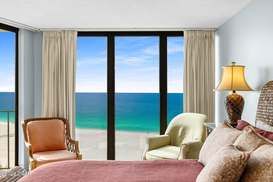 This 2-bedroom condo in Edgewater Tower III offers a layout that just makes sense...comfortable, functional, and easy to enjoy whether you're here for a weekend or an extended stay. One of the standout features is the Gulf view from the primary bedroom, giving you that everyday reminder of why you wanted a place at the beach in the first place.

The primary suite also includes a spacious bathroom, creating a more private and relaxed feel, while the second bedroom works well for guests or additional flexibility.

What makes this one especially appealing is that it's already on a rental program with a proven history. It's truly TURNKEY and ready to go, no waiting, no extra setup, whether you're looking for an investment, a second home, or a mix of both.

Located in Edgewater Beach & Golf Resort, you're part of a gated and guarded community that offers one of the most complete amenity packages in Panama City Beach. Owners and guests enjoy beach service along the white sand shoreline, complimentary golf, tram service, multiple pools and hot tubs, pickleball and tennis courts, a fitness center, and convenient on-site dining options including Oceans Restaurant and Edgie's Market.

You're also right in the middle of everything...walkable to local favorites like Firefly for dinner or Rock'it Lanes for a fun night out.

If you've been looking for something that's easy to own, easy to rent, and in a location people come back to year after year, then it's time to schedule a viewing toady!