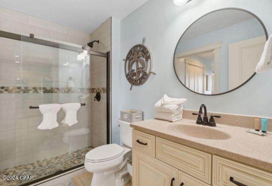 Welcome to your dream coastal retreat! Nestled along Front Beach Road of Panama City Beach, this stunning 1-bedroom, 1-bathroom condo offers breathtaking ocean views and a luxurious beach lifestyle. The open-concept living area is designed for both comfort and style. Natural light pours through large windows, illuminating the spacious layout and coastal finishes. The fully equipped kitchen boasts modern appliances, granite countertops, and ample storage, making meal preparation a breeze. The private balcony is your private oasis to savor nightcaps, or soak up the sunrise , and the soothing sounds of the sea. This outdoor haven offers plenty of space for lounging, and entertaining guests against the backdrop of the Gulf's turquoise waters. The master suite is a true retreat, featuring a private en-suite bathroom that has been remodeled with a walk-in shower and mesmerizing ocean views. Wake up to the sound of seagulls and the scent of the sea breeze, and unwind in the evening while watching the stars dance over the water. This condo community offers an array of resort-style amenities, including a fourth floor pool, hot tub, fitness center, and more. Whether you're lounging by the pool or strolling along the sugar-white sand beach, every day feels like a vacation. Ideally located, you're just minutes away from Panama City Beach's renowned attractions, dining, and entertainment options. Whether you're seeking a full-time residence, a vacation getaway, or an investment opportunity, this ocean view condo offers it all. This condo was recently used as a full-time residence and has the added custom cabinets in the master bedroom. Don't miss the chance to make this slice of paradise your own. Contact us today to schedule a private viewing and experience the coastal lifestyle that 15100 Front Beach Rd #1231 has to offer.